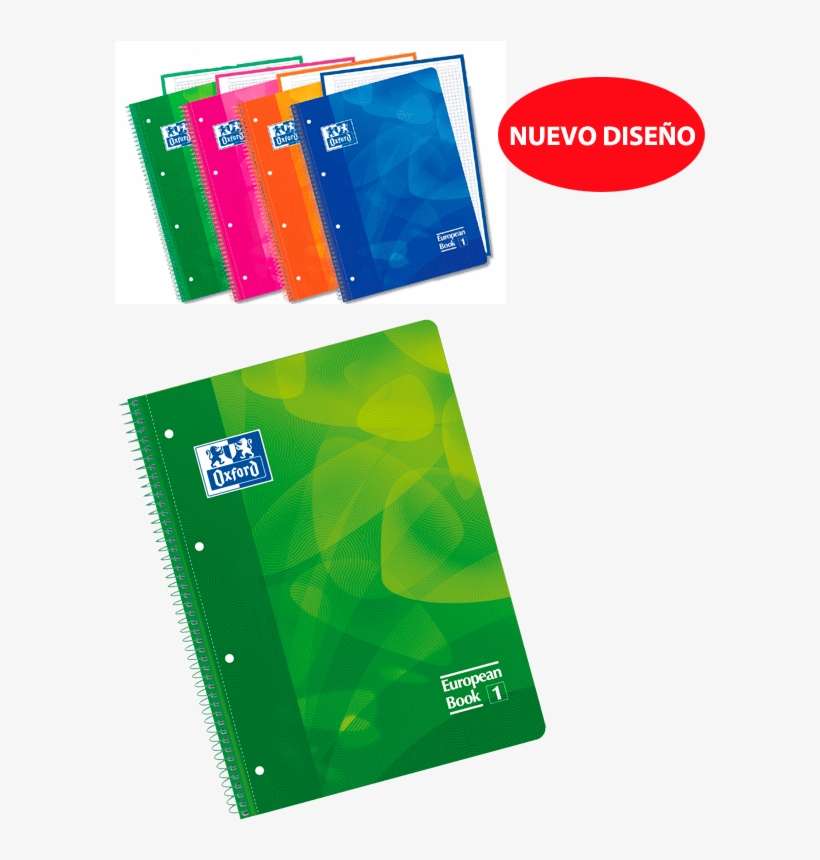 Ebook 1 Oxford Tapa Plástico A4 Horizontal 80 Hojas - Material Escolar Oxford, transparent png download