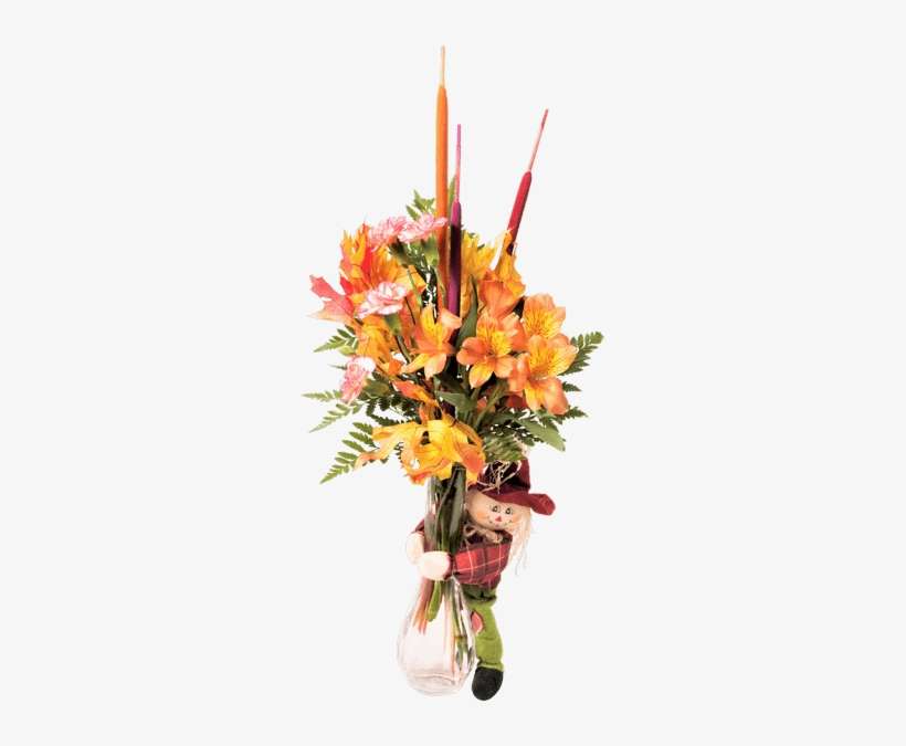 Scarecrow Bud Vase • - Royer's Flowers & Gifts, transparent png download