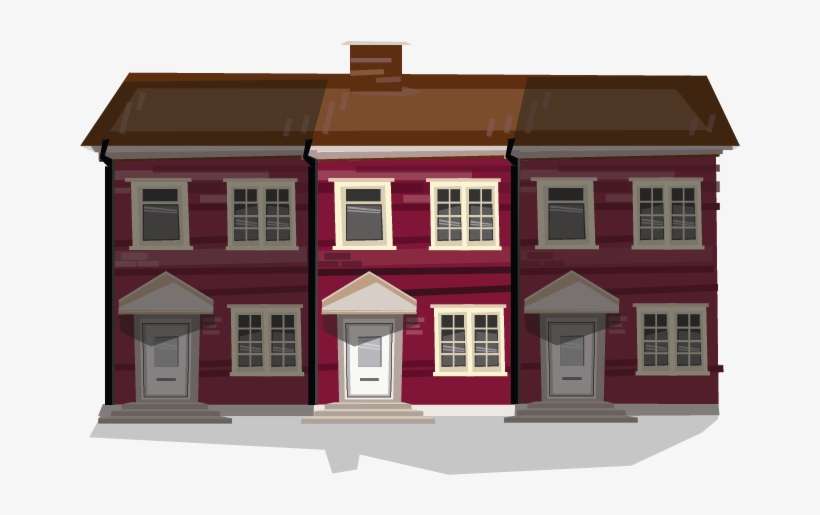 Terrace 26% Avg Price - House On A Uk Street, transparent png download