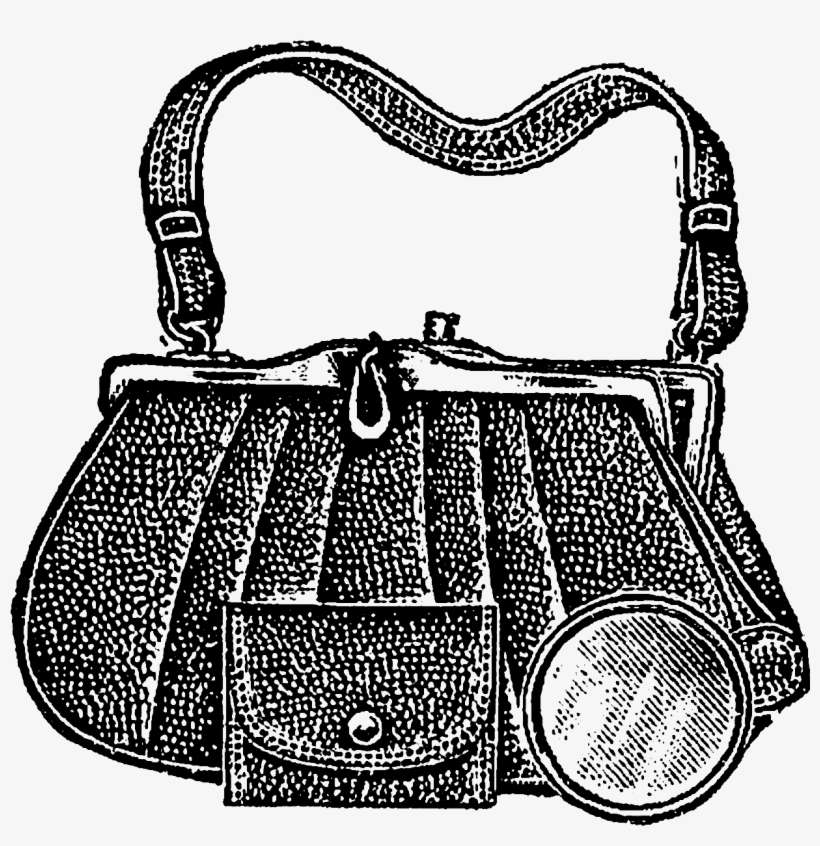 Antique Images Digital Vintage Purse Download Image - Vintage Purse Clip Art, transparent png download