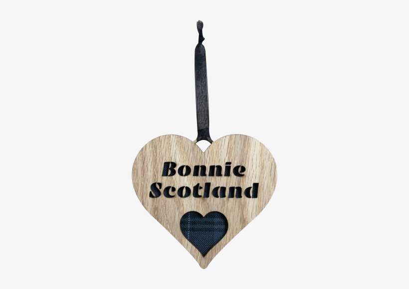 Bonnie Scotland Heart Hanging Plaque - Heart, transparent png download