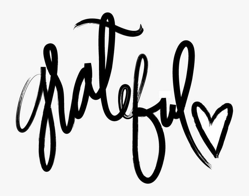 A Grateful Heart Is A Magnet For Miracles - Grateful Quotes Black And White, transparent png download