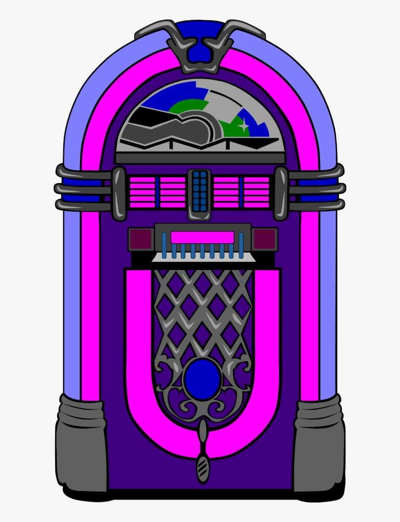 Fifties Jukebox Vector Clip Art Xz5lkb Clipart - 50s Jukebox Clipart Transparent, transparent png download