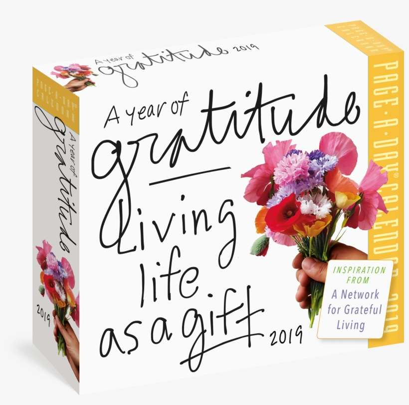A Year Of Gratitude Page A Day Calendar - Gratitude, transparent png download