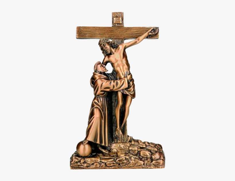 San Francisco Con Cruz Y Cristo De Bronce Ref - Colonia Independencia, transparent png download