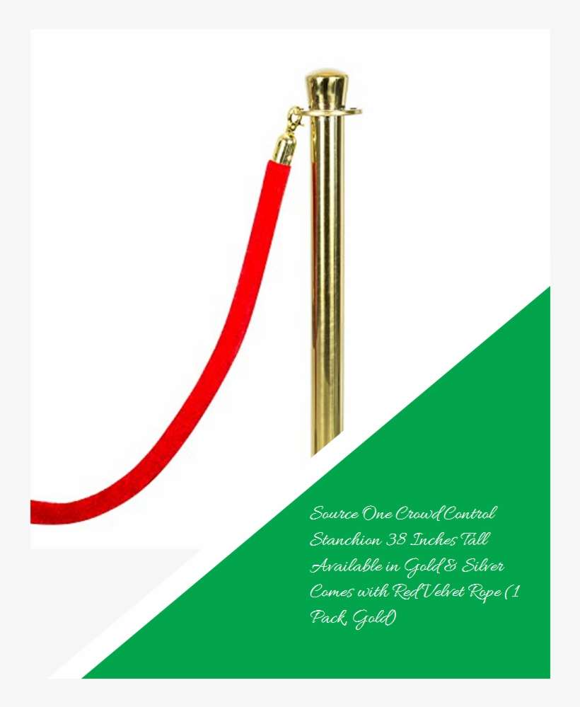 Source One Crowd Control Stanchion 38 Inches Tall Available - Metal, transparent png download