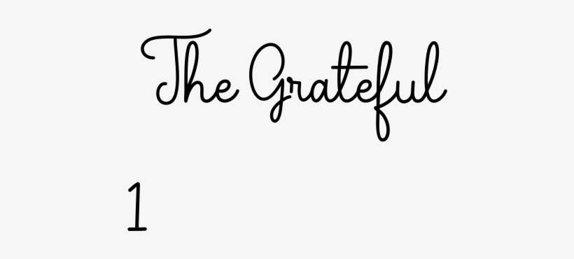 The Grateful 1 - Font, transparent png download