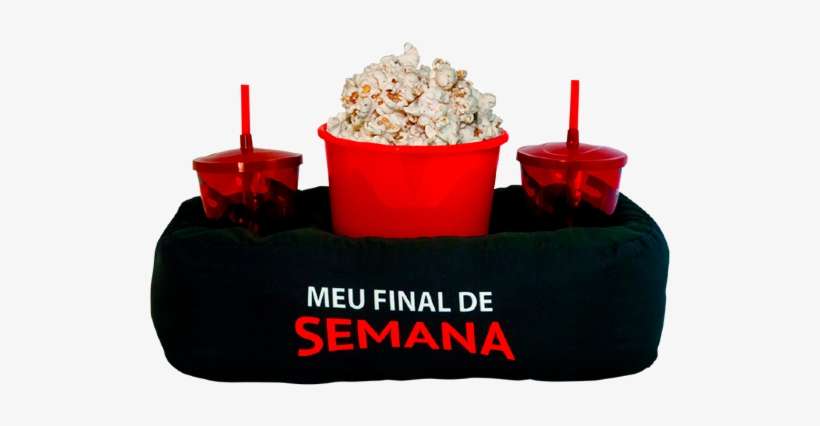 Almofada Pipoca - Netflix - Almofada Para Pipoca E Refrigerante, transparent png download