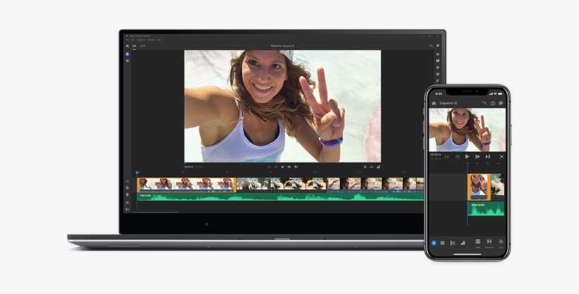 Create And Edit Videos For Youtube - Adobe Rush, transparent png download