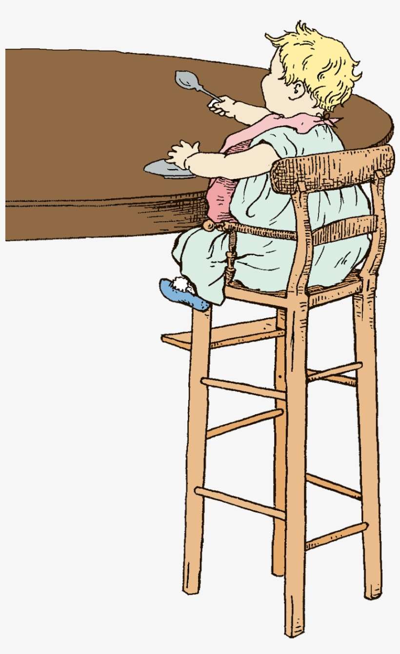Chair Clipart Baby Chair - High Chair, transparent png download