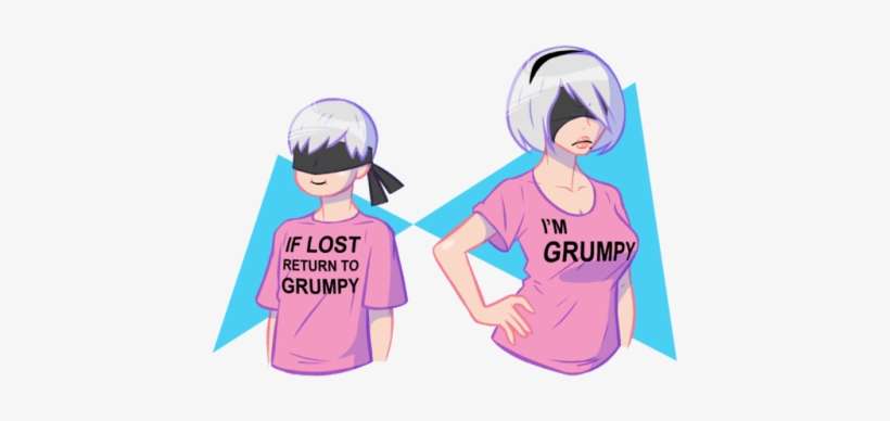 I Had A Silly Thought Today - 9s 2b T Shirt, transparent png download