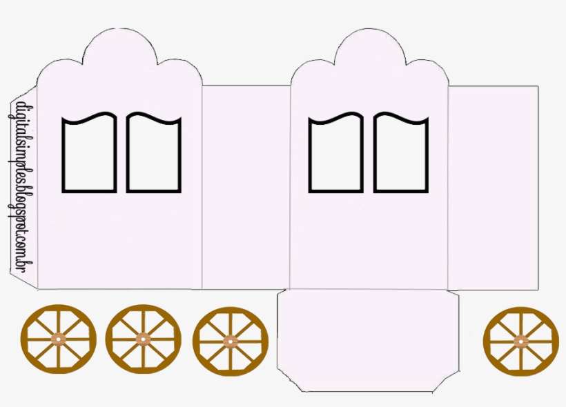 Sweet 16 Free Printable Princes Coach Box In Pink - Children In Van, transparent png download