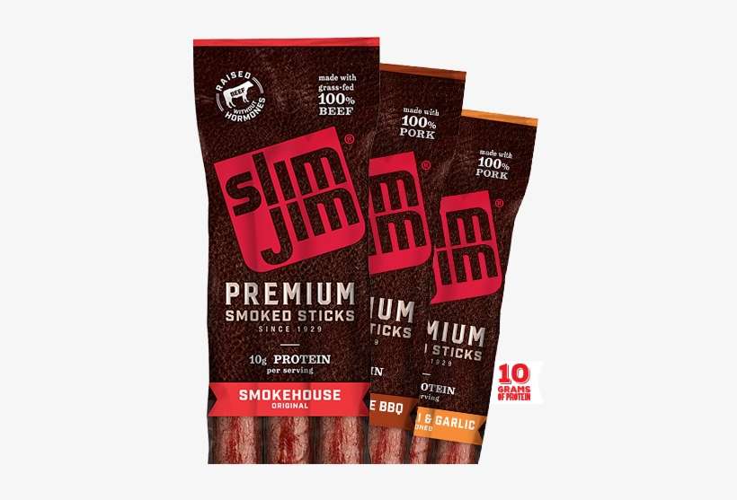 Premium Smoked Sticks - Slim Jim Premium Smoked Sticks, transparent png download
