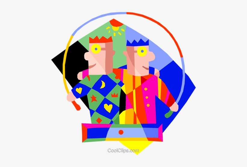 Two Men Skipping Rope Royalty Free Vector Clip Art, transparent png download