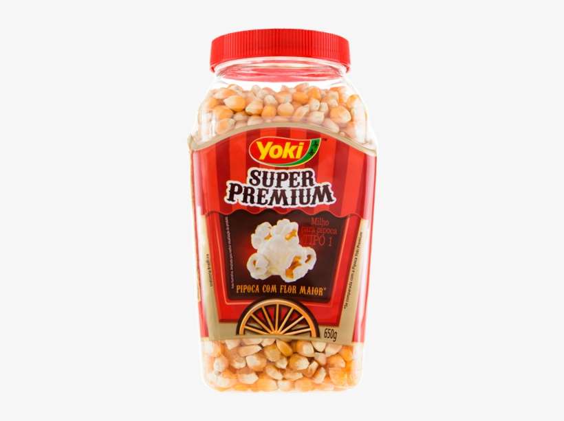 Yoki Milho Para Pipoca Super Premium Pote 650g - Almond, transparent png download