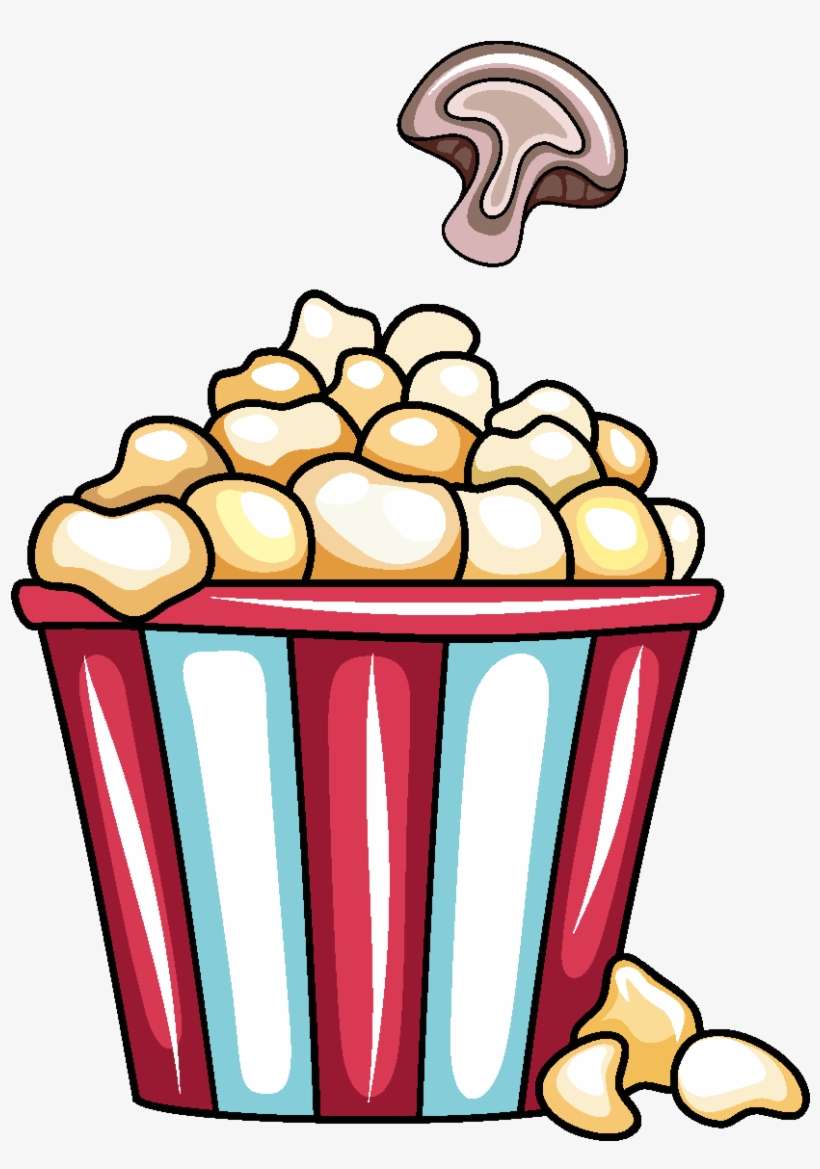 Vetor De Pipoca De Comida De Lanche - Love To Eat, transparent png download