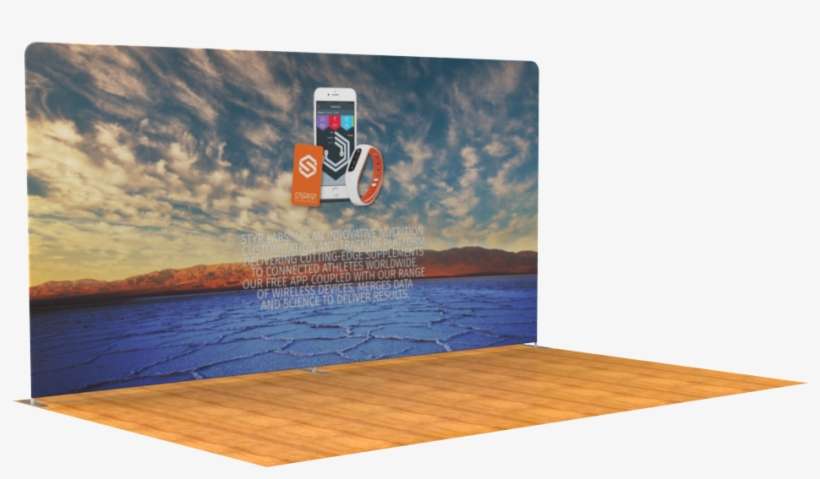 20ft Straight Tension Fabric Display - Textile, transparent png download