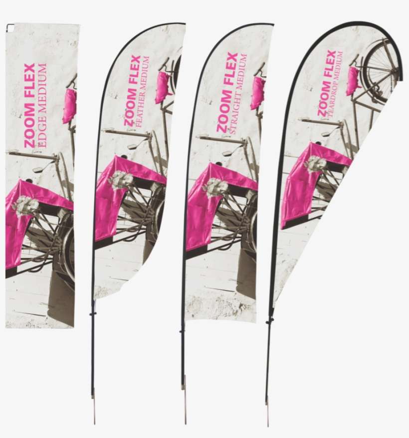 Zoom Flex Medium Outdoor Flag - Flex Flags, transparent png download