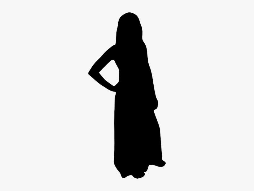 Muslimah Childrens Book - Woman In Saree Silhouette, transparent png download