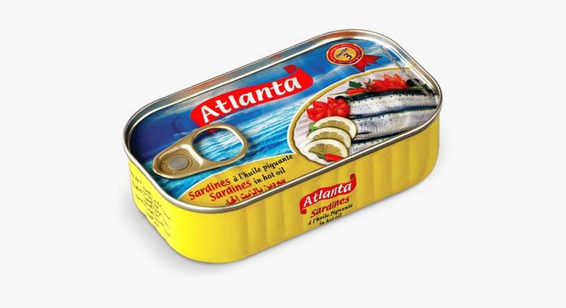 Spiced Sardines In Vegetable Oil 125g Atlanta - Atlanta Sardines, transparent png download