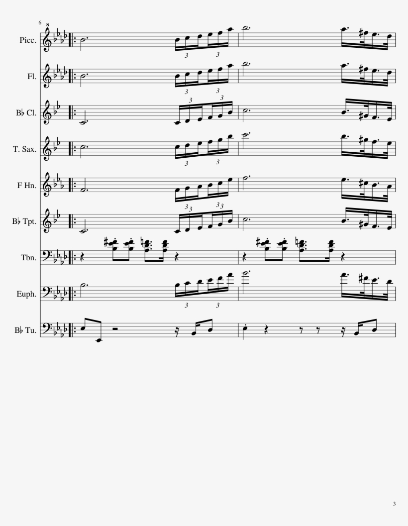 Fresh Prince Of Belair Sheet Music Composed By Braxton - Sheet Music, transparent png download