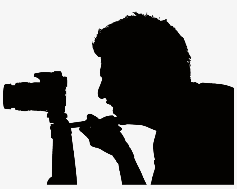 Silhouette Of Man - Male Photographer Silhouette Png, transparent png download