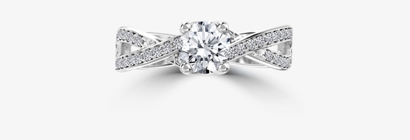 Infinity Diamond Engagement Ring - Giorre - Kolczyki Z Cyrkoniami Swarovski 6 Mm, transparent png download