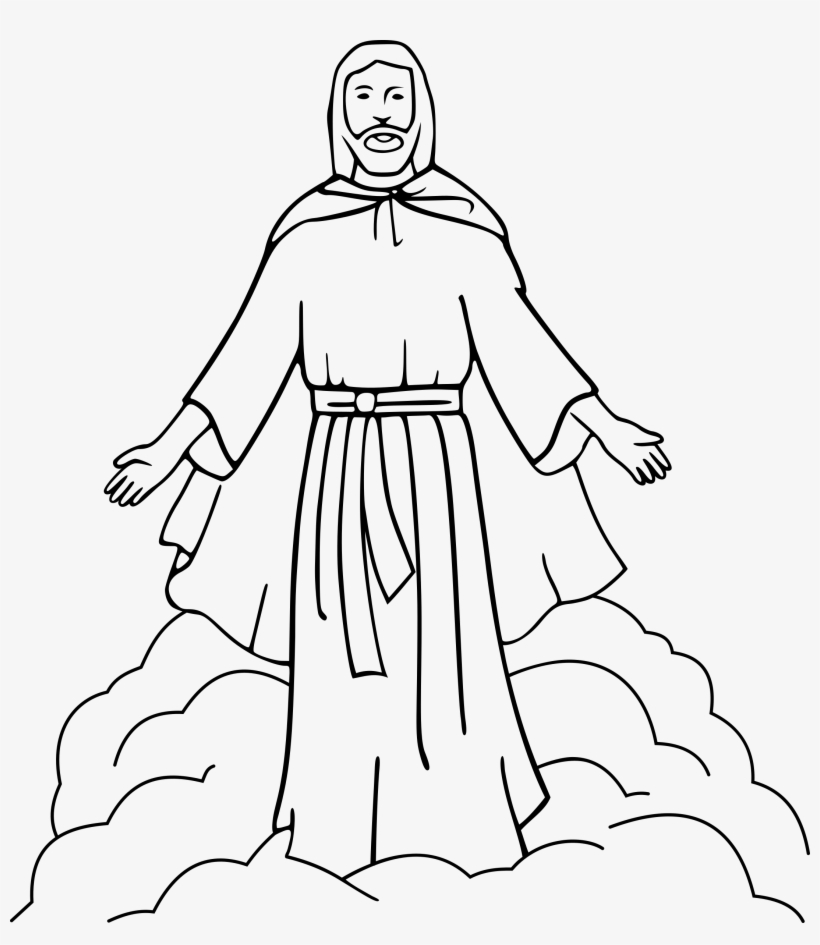 Jesus - Black And White Jesus Clip Art, transparent png download