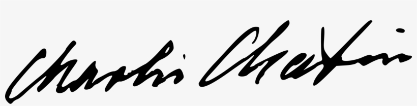 Charlie Chaplin Signature, transparent png download