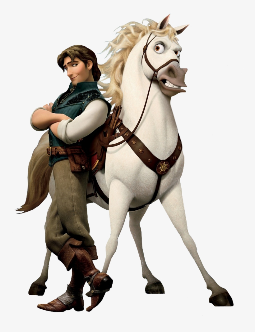 Rapunzel - Rapunzel Principe Y Caballo, transparent png download