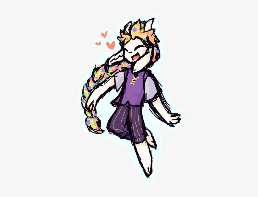 A Doodle Of The Altertangle Au But With Asgore As Rapunzel - Clip Art, transparent png download