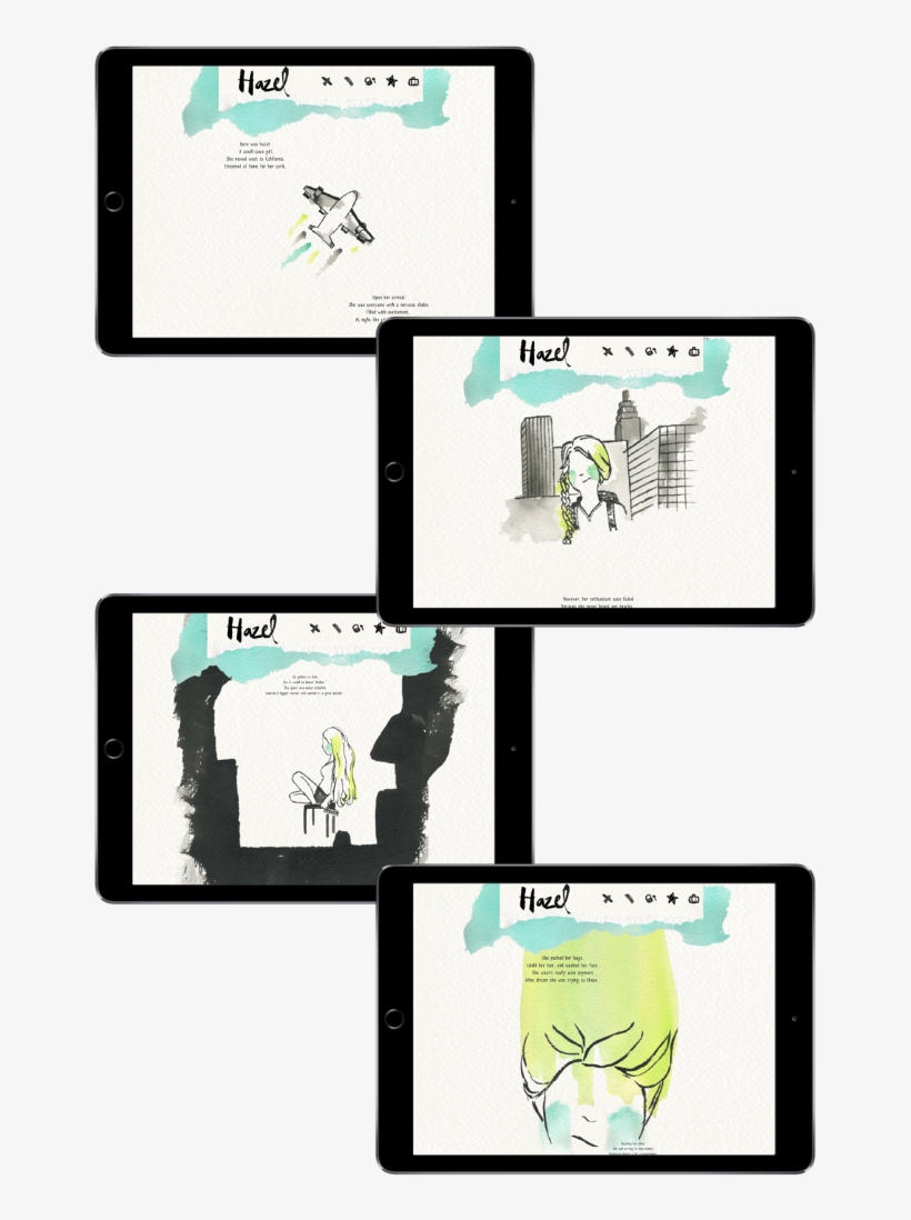 Hazel & Her Quest For Fame Exists As A Web-based Narrative - Smartphone, transparent png download