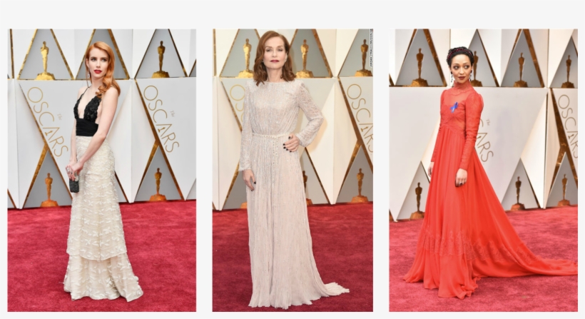 Emma Roberts In Armani Prive - Melhores Vestidos Dos Oscares 2018, transparent png download