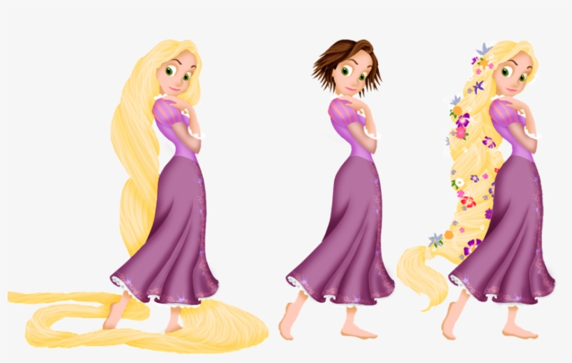Rapunzel Sans Lines By Akili-amethyst On Deviantart - Hair, transparent png download