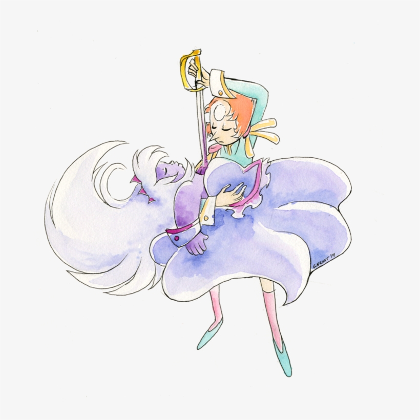 0 レレ 6 Utena Tenjô Garnet Vertebrate Art Fictional - Amethyst Steven Universe Fanarts, transparent png download