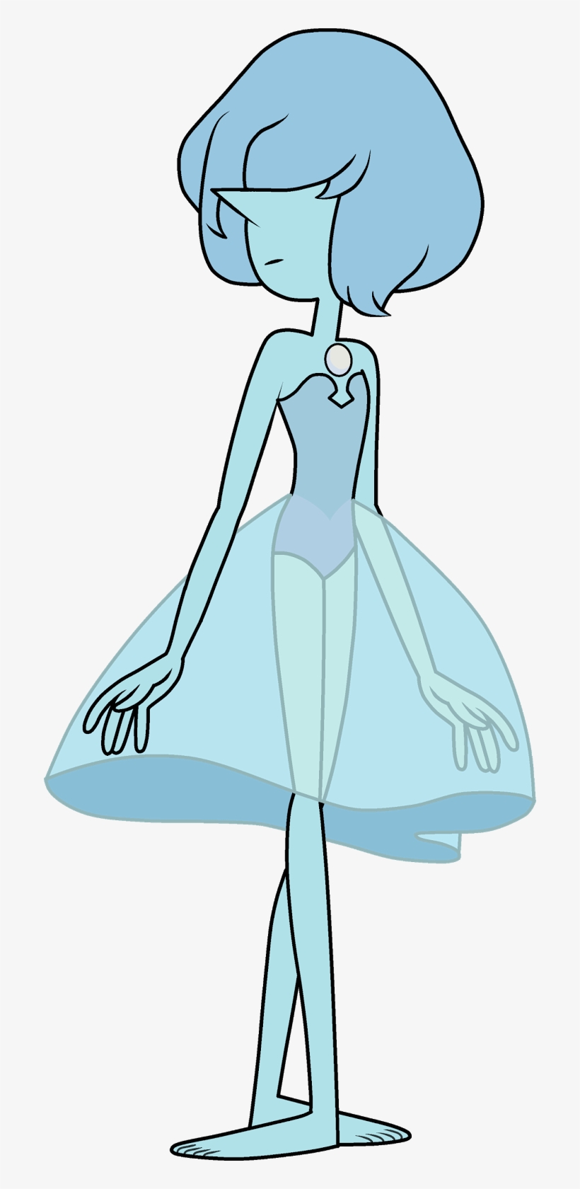 Male Protagonist Has A Female Alien Entity “inside” - Steven Universe Blue Pearl, transparent png download