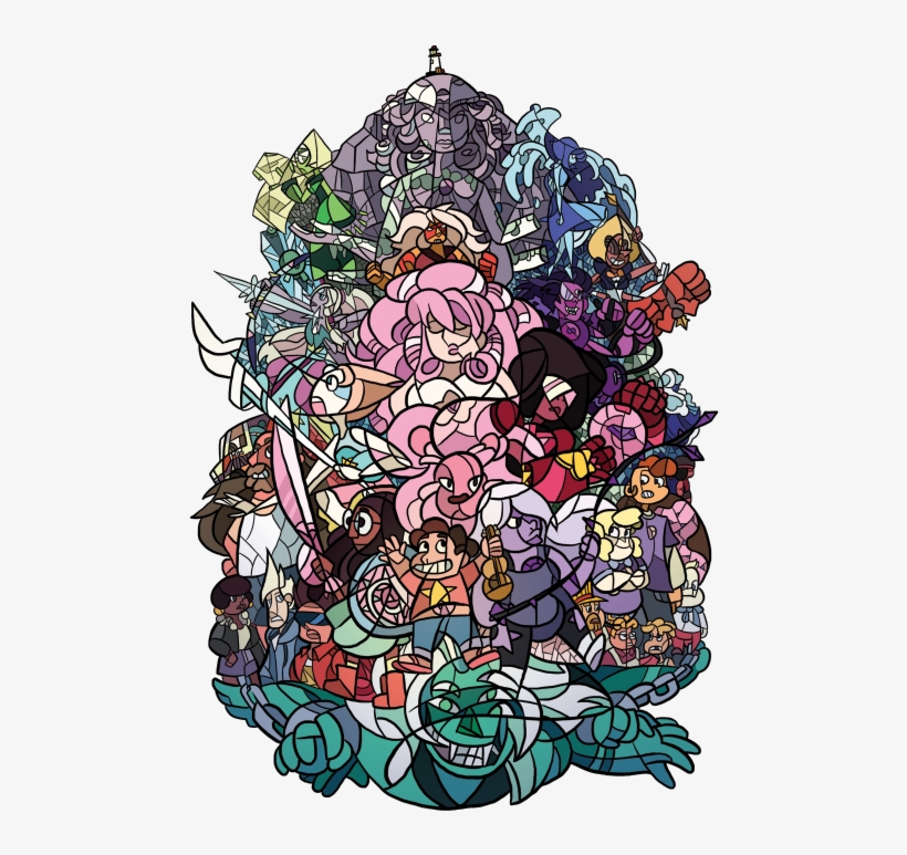 Illustration My Art Fanart Lion Cast Rose Quartz Sadie - Steven Universe, transparent png download