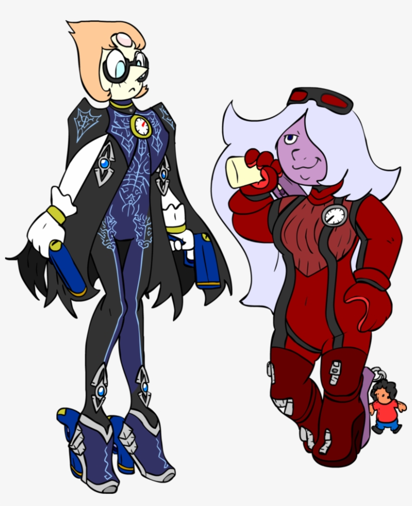 Pearl And Amethyst In By Shennanigma On - Steven Universe Bayonetta, transparent png download