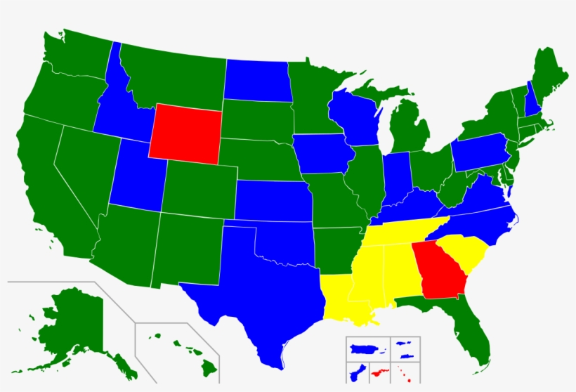 Minimum Wage In The United States Least Favorite Maps - Blue Map Of United States, transparent png download