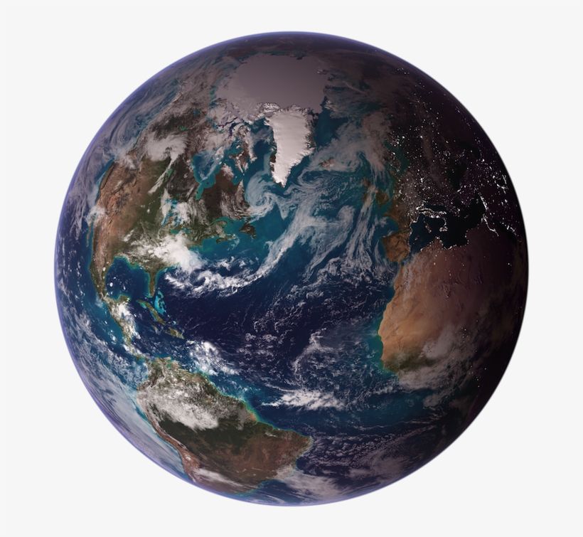 Blue Marble Png - Present Picture Of Earth, transparent png download