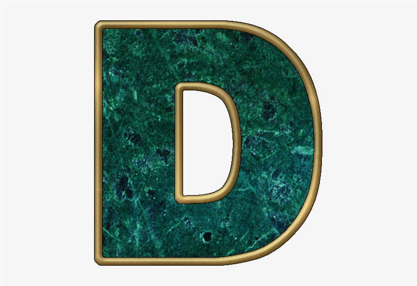Letter D In Marble, transparent png download