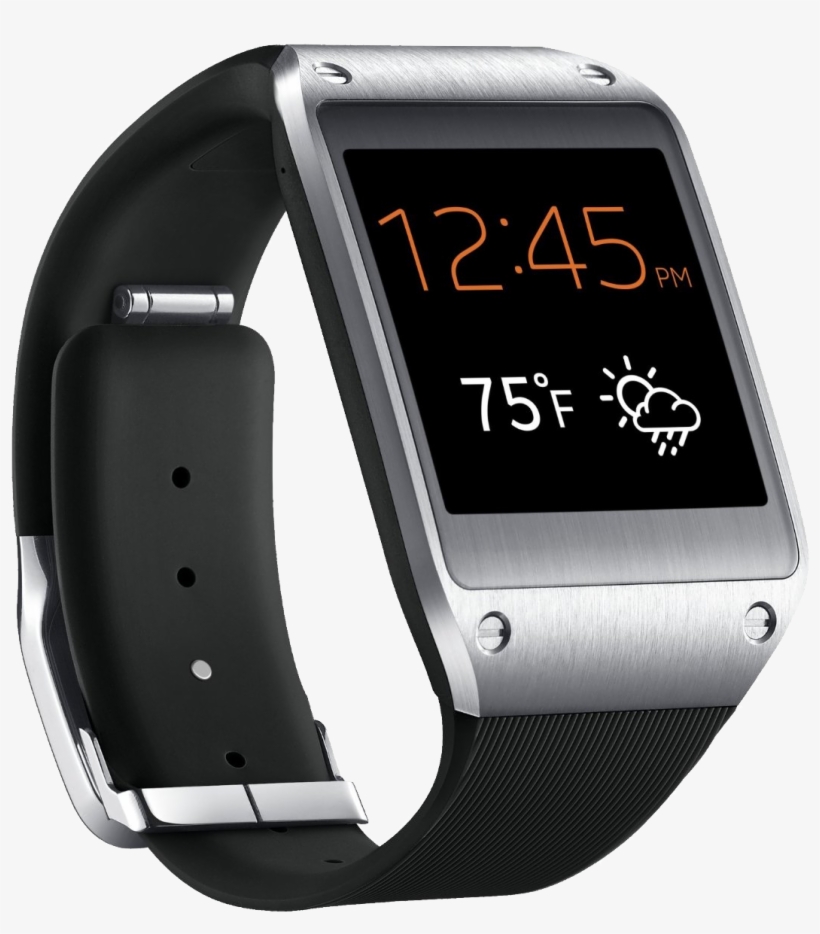 Samsung Galaxy Gear Sm-v700 - Black - Smart Watch, transparent png download