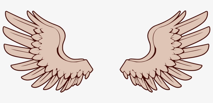 Angel Wings Glowing Angel Wing Clip Art Vector Glowing - Bird Wings Clipart, transparent png download