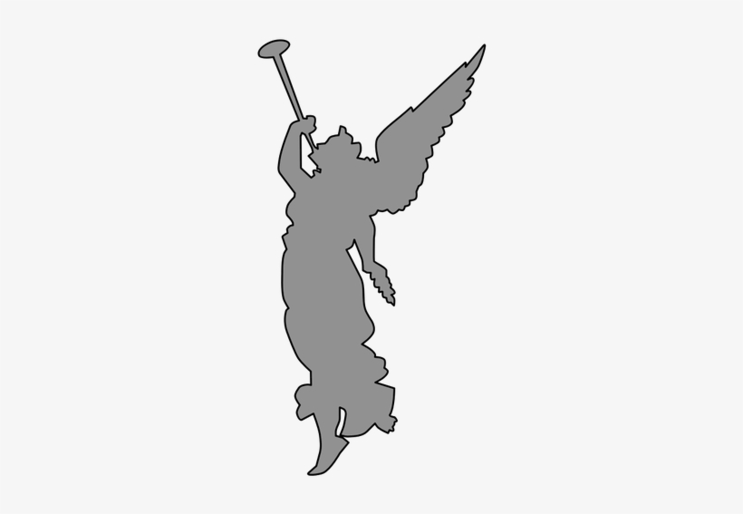 718 Angel Wings Clip Art Free Public Domain Vectors - Angel Blowing Trumpet Clipart, transparent png download