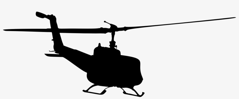Helicopter Silhouette 6 Icons Png - Helicopter Silhouette, transparent png download