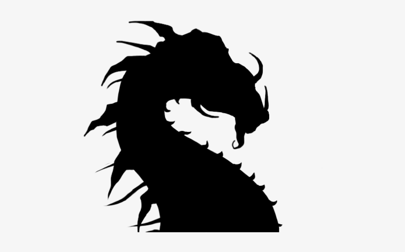 Silueta De Dragón - Cool Silhouette Designs, transparent png download