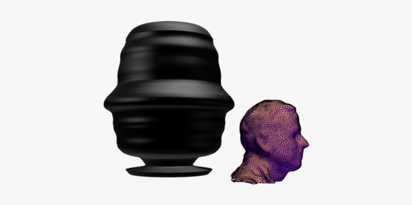 I Extracted The Face Outline From The Scanned 3d Head - Illustration, transparent png download