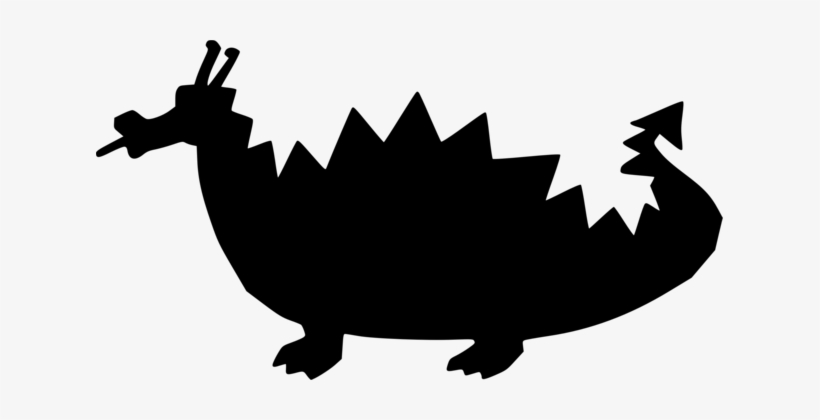 Black And White Dragon Ducks, Geese And Swans Line - Clip Art, transparent png download