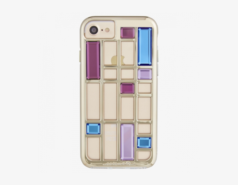 Case-mate Caged Crystal Iphone 8/7/6s/6 Case - Gold, transparent png download
