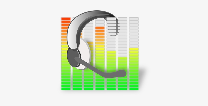 Audio Equalizer Headset Microphone Sound A - Fone E Microfone Png, transparent png download